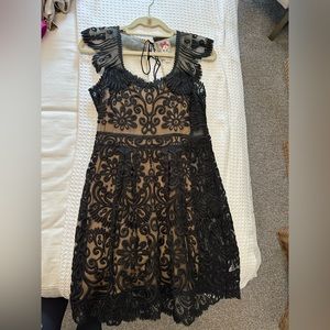 Yoana Baraschi black lace dress